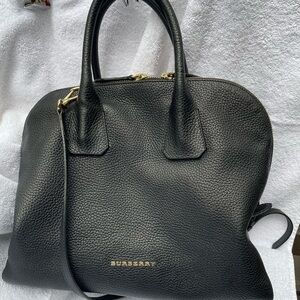 Burberry Black Leather Satchel